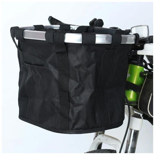 Havendro Bicycle Front Basket Foldable Bike Handlebar Bag Pet Carrier Frame Storage Pack