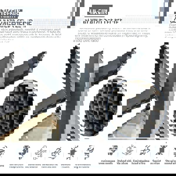 acorn 4m x 3m rectangular pergola in creamy white