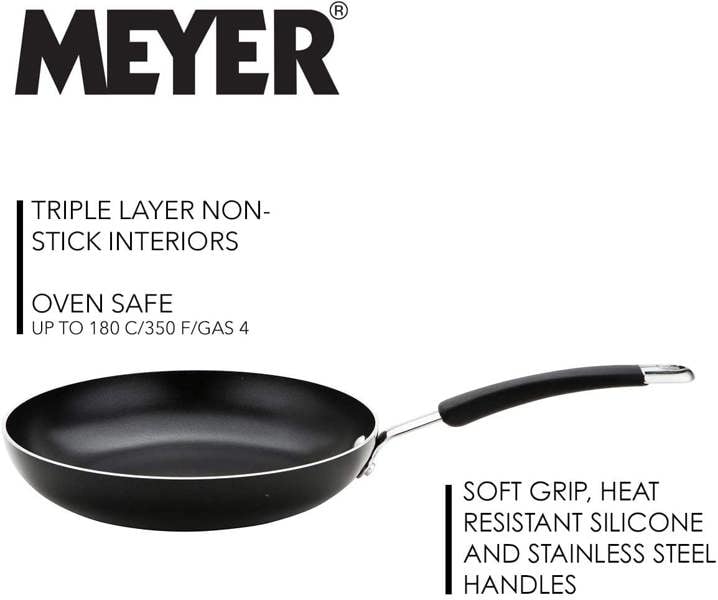 Meyer Frying Pan Set Dishwasher Safe Non Stick Induction Cookware - 20/28 cm