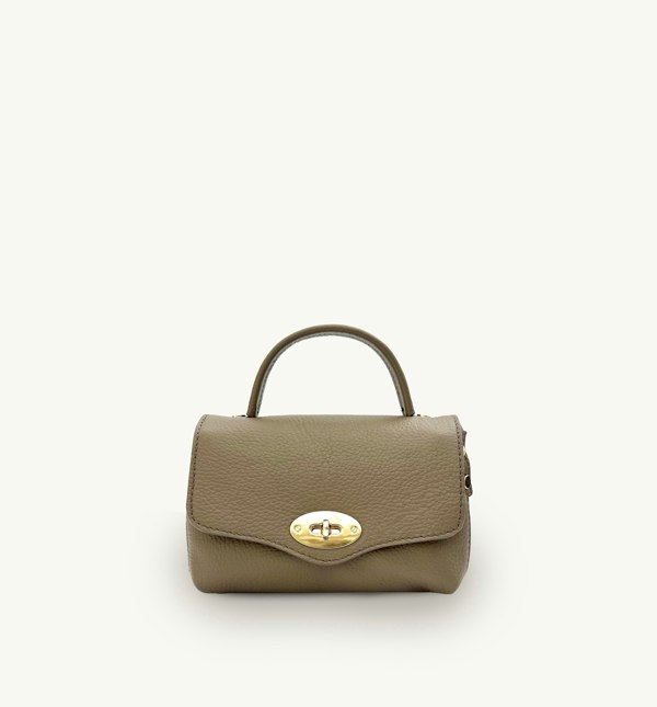 Apatchy London The Rachel Leather Bag - Mushroom