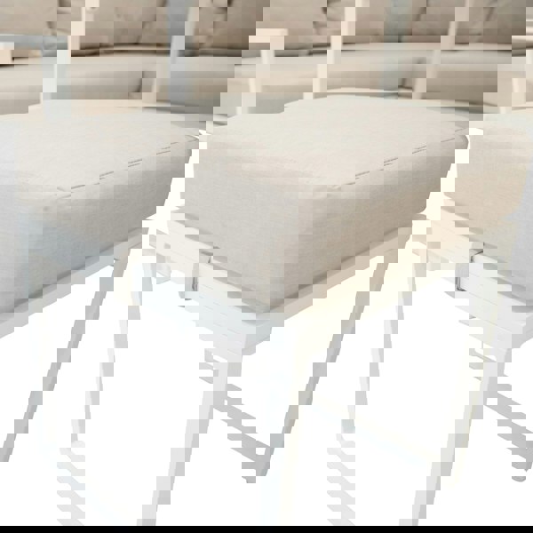 Jardi Aluminium Corner Sofa Set - White