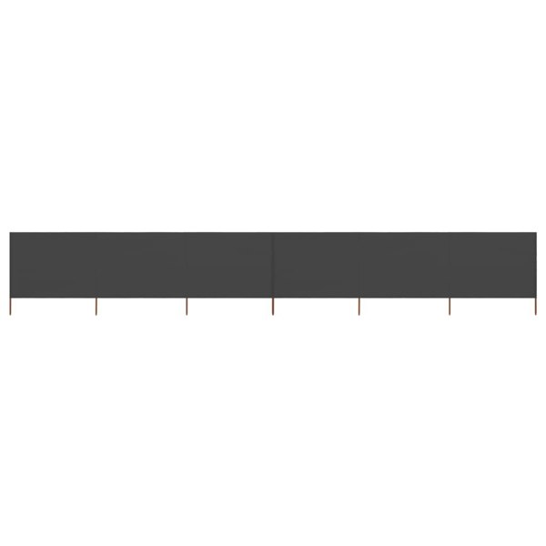 Berkfield 6-panel Wind Screen Fabric 800x160 cm Anthracite
