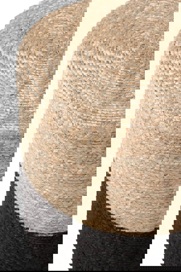 The Rugs Jutta Natural Jute Pouf - Handmade Boho Style
