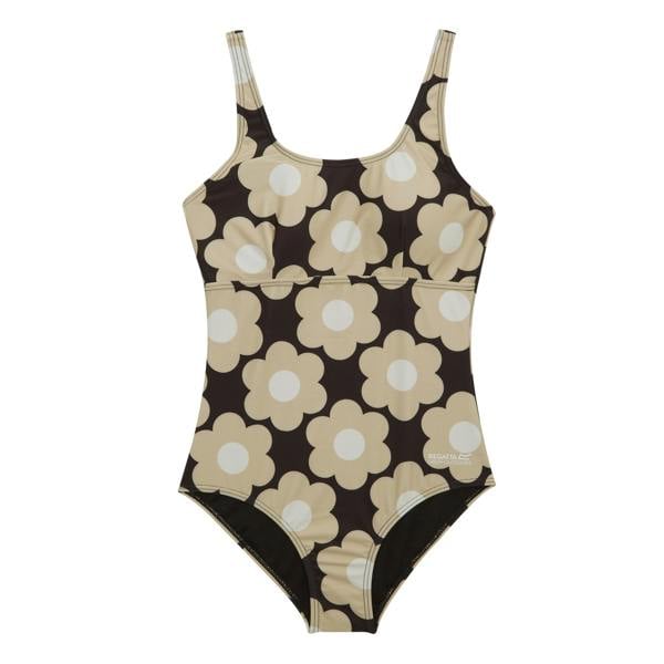 Regatta Womens/Ladies Orla Kiely Sixties Daisy One Piece Swimsuit - Black - 