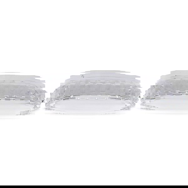 Milagro Layla Stylish White Ceiling Lamp 26W Led Dimmable With Invluded Remote Shade Designed To Give The Effect Of A Starry Sky