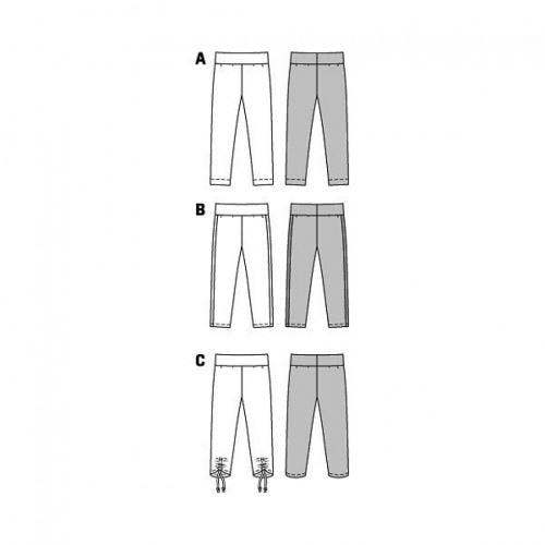 Burda Sewing Pattern 9415 Leggings For Kids, 3-10 Years - Beginner, Easy