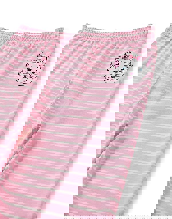 Disney Girls Pink Marie Long Sleeve Long Leg Pyjama Set