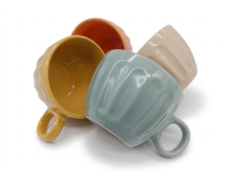 Coffee Mugs 4pc Set 15oz Large Tea Cups Assorted Colours