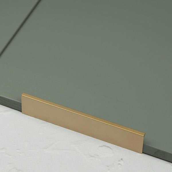 Handle & Home Satin Brass Squared Edge Mount Lip Pull Handles