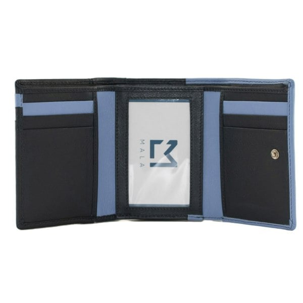 Mala Leather Snowdrop Floral RFID Small Trifold Purse