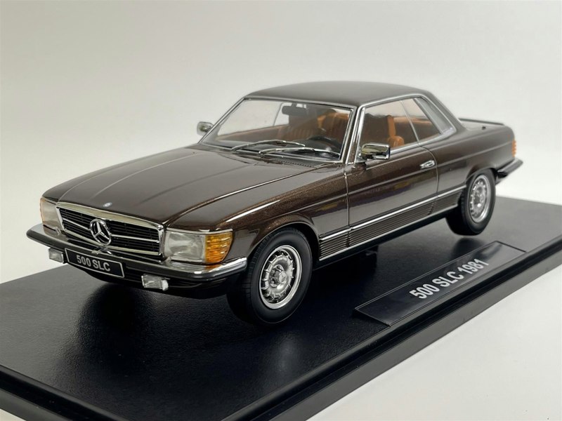 KK Scale Mercedes 500 SLC C107 1981 Brown Metallic 1:18 Scale KK Scale 180851