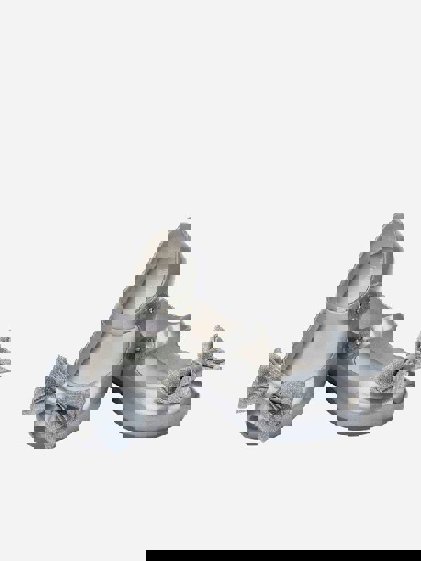 Mini Melissa Girls Ultragirl Sweet XII Shoes in Silver