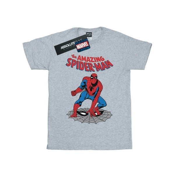 Marvel Womens/Ladies The Amazing Spider-Man Cotton Boyfriend T-Shirt - Sports Grey