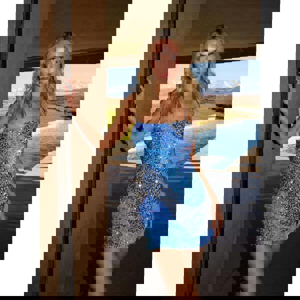 Pink Vanilla Sequin Mini Dress