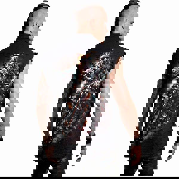 Spiral Direct TOP DOG - Sleeveless Stone Washed Worker Black