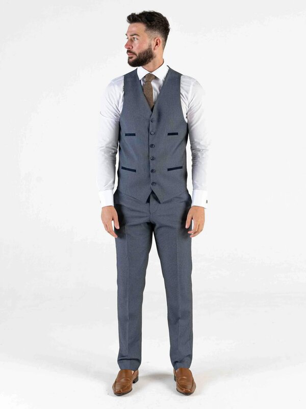 V2 Classic Oliver - Blue Three Piece Suit
