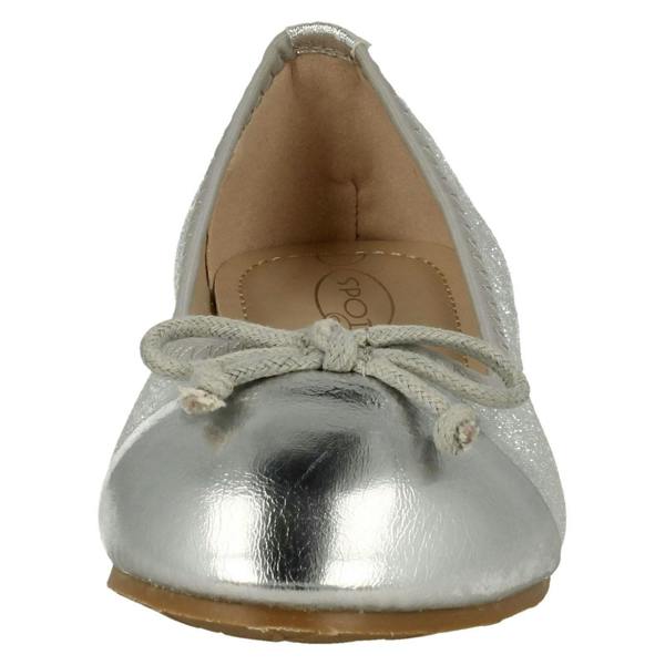 Spot On Girls Spot On Bow Detailed Ballerina Shoes