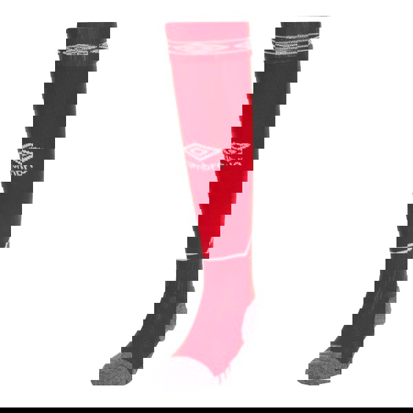 Umbro Childrens/Kids Diamond Football Socks - Vermillion/White