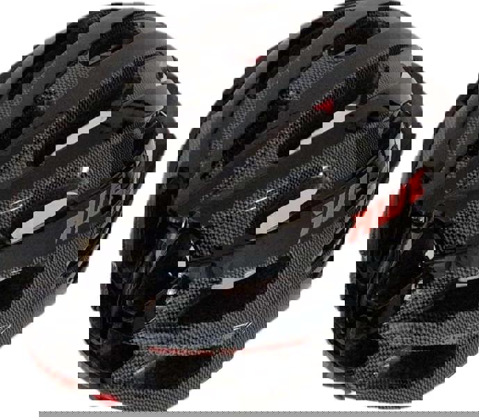 AweAir In Mould Adult Bike Helmet Medium 55-58cm Black/Carbon/Red