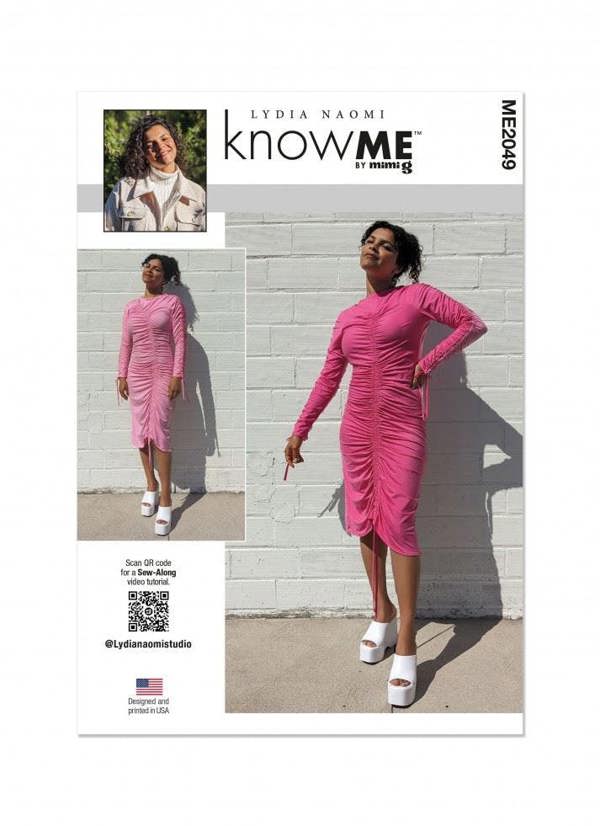 Know Me Sewing Pattern 2049, Dresses for Women, K5 (8-10-12-14-16) - Easy