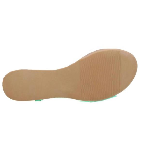 Spot On Ladies Spot On Flat Studded Jelly Sandal