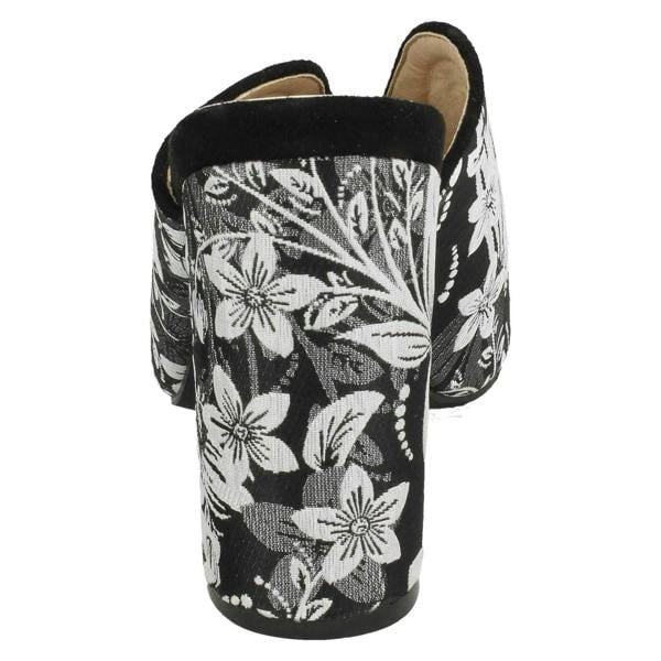 Spot On Ladies Spot On High Chunky Heel Mules