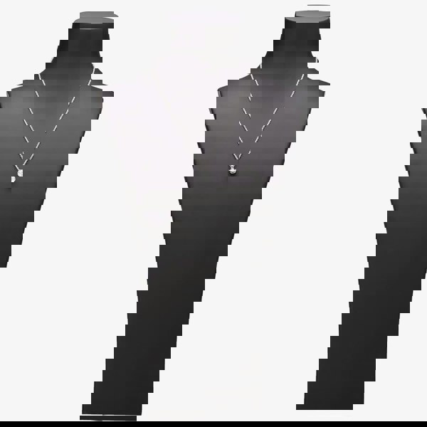 Starbright Silver 8mm Four Claw Cubic Zirconia Pendant E2768P-8M 3A