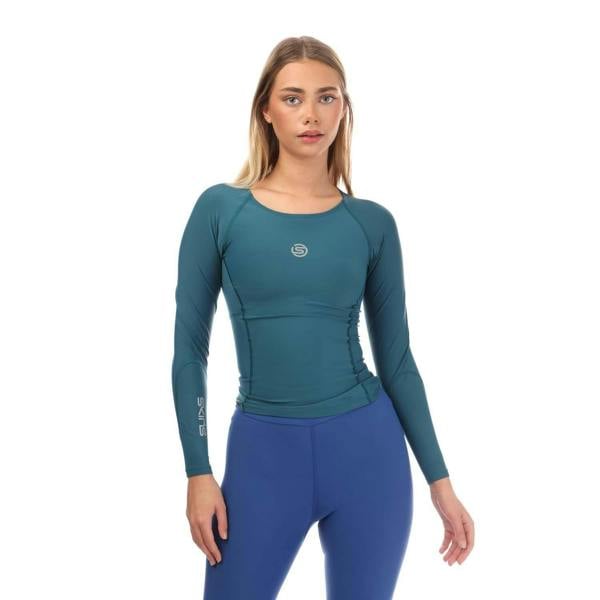 Skins Womens/Ladies Series-3 Long-Sleeved Top - Teal