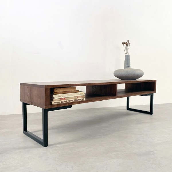 The Urban Editions Darwen Solid Wood Coffee Table On Minimalist Square legs