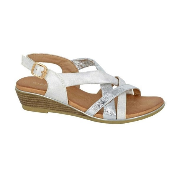 Cipriata Womens/Ladies Quarta Sandals - Silver