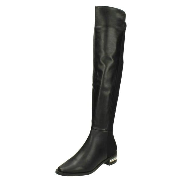 Spot On Ladies Spot On Over The Knee High Leg Boots