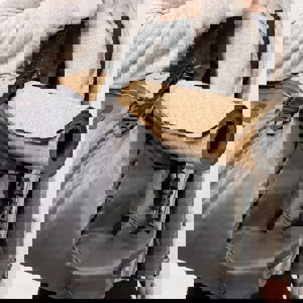 Myga Vegan Grey Messenger Yoga Bag