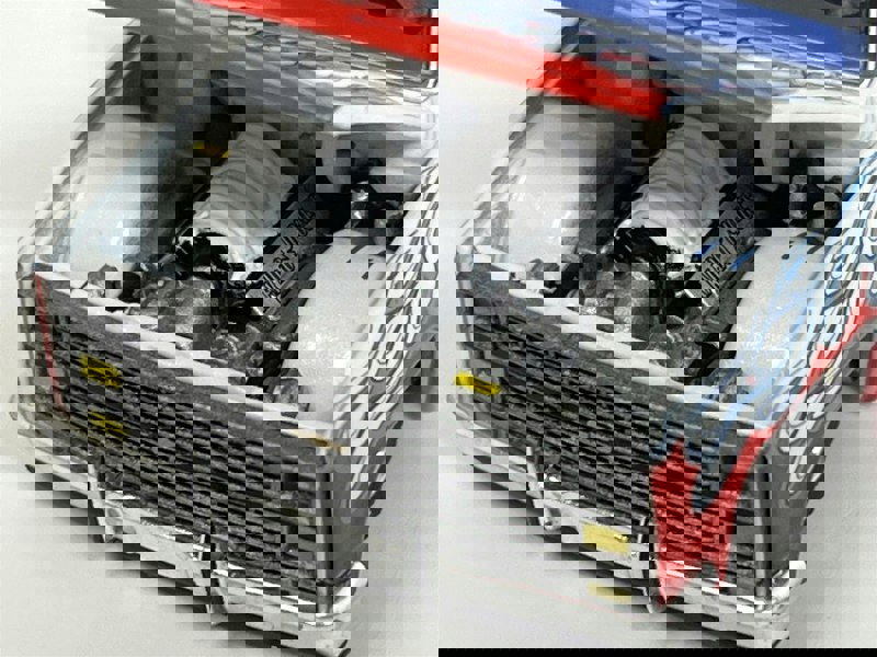 Mini GT Chevrolet Silverado Dually On Fire V2 1:64 Scale Kaido House Mini GT KHMG157