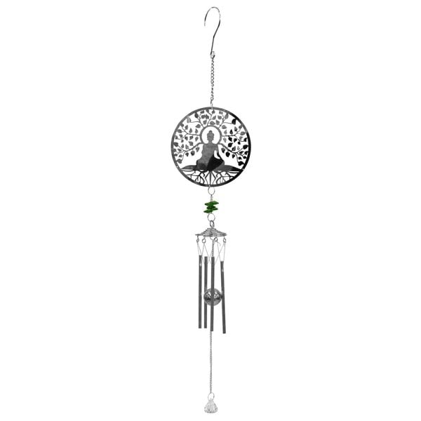 EDH Door Hardware Buddha Stainless Steel Hanging Wind Chime