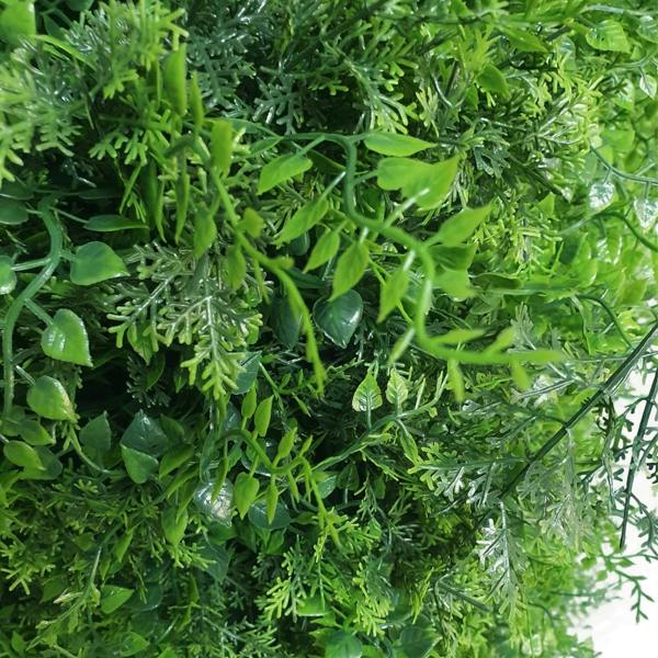 Premium Freestanding Artificial Fern Hedge - 108cm x 106cm - Evergreenery
