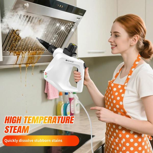 Dragodirect Portable Handheld Steam Cleaner 2.5m Power Cord 7pc Kit