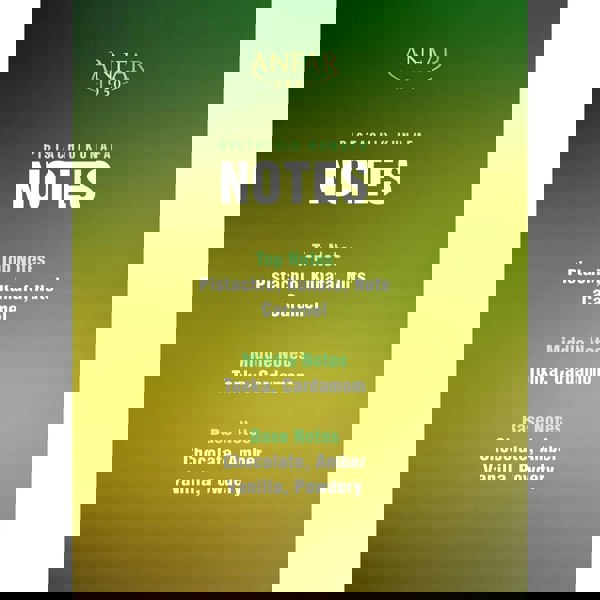 Anfar 1950 Pistachio Kunafa Dubai Chocolate 80ml fragrance notes