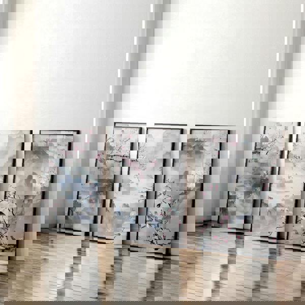 Wall Art Living Room Large | Set of 3 Chinoiserie Wall art Prints