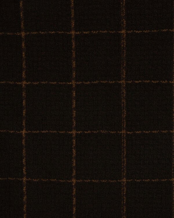 Steel & Jelly Apley – Brown with Rust Windowpane Check Oversized Scarf