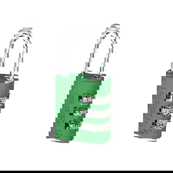 Abus Mechanical 145 Series Aluminium Combination Padlock - Green - 