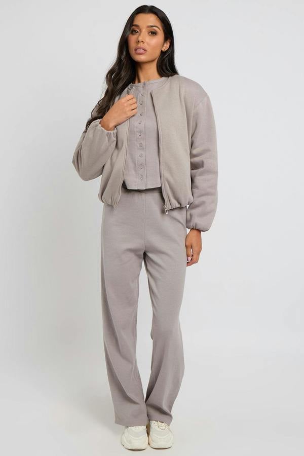 Urban Bliss Bubble Hem Jersey Jacket