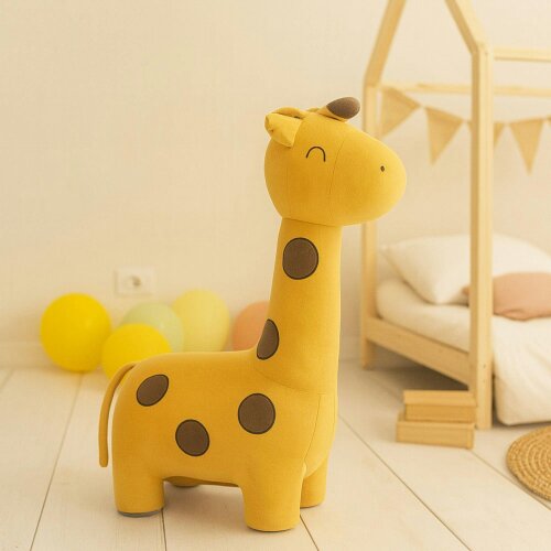 CROCHETTS Large giraffe plush with auxiliary seat for children 4049