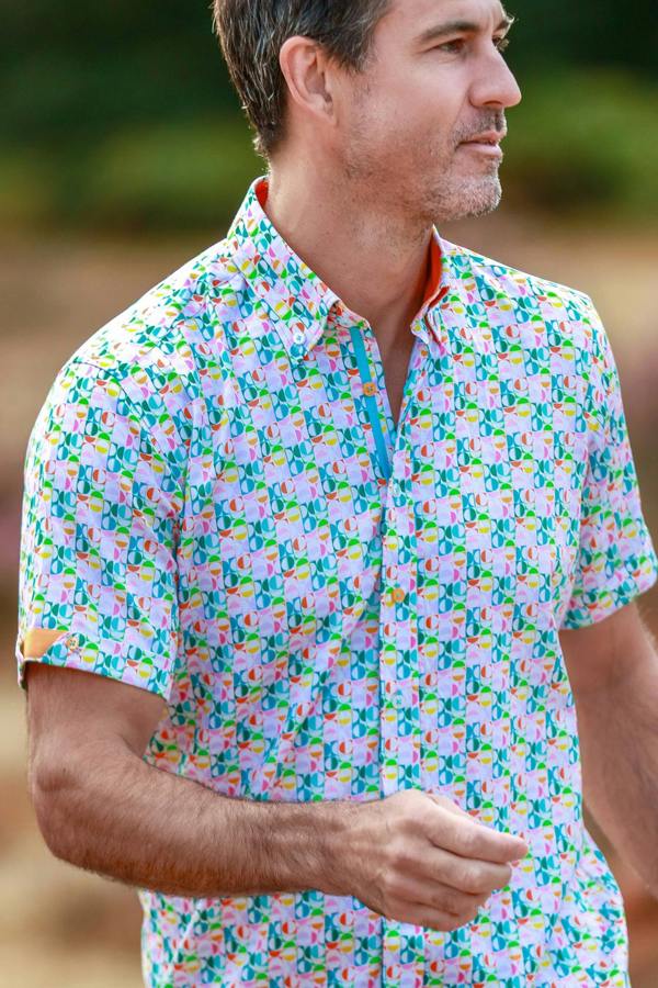 Claudio Lugli Mod Circles Short Sleeve Shirt