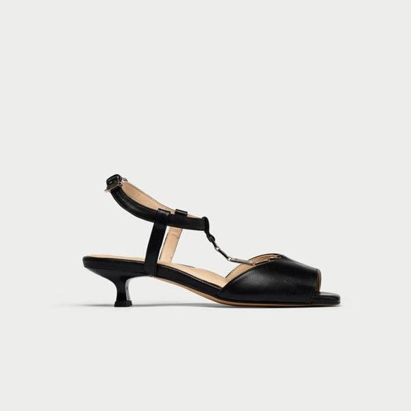 Calla Naomi Shoes - Black Leather