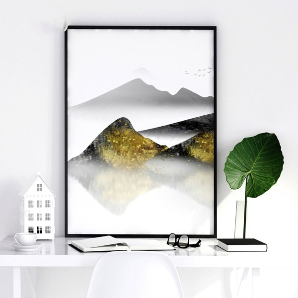 Home office decor ideas | set of 3 Japanese wall art