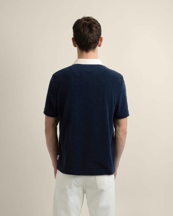 Larsson & Co Jesper - Terry Resort Collar Polo Shirt