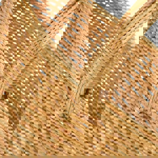 Buff Willow Oval Shopping Basket