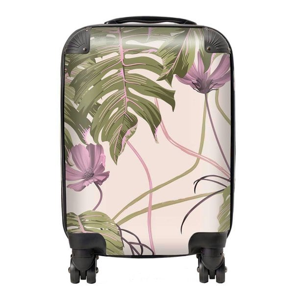 Warren Reed Pink Cosmos Flowers Suitcase