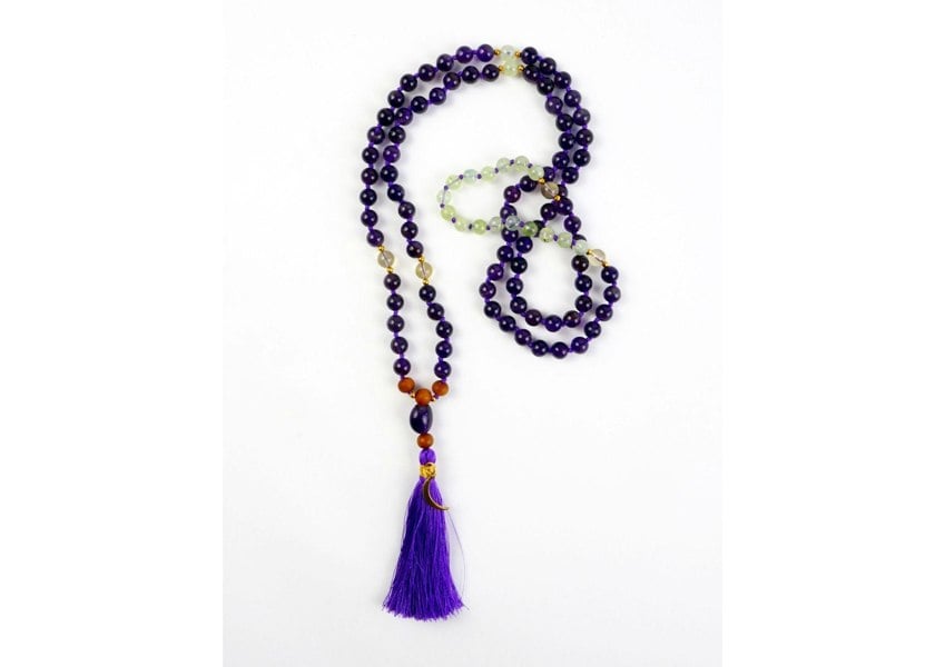 Amethyst Mala Necklace - Kati Kaia
