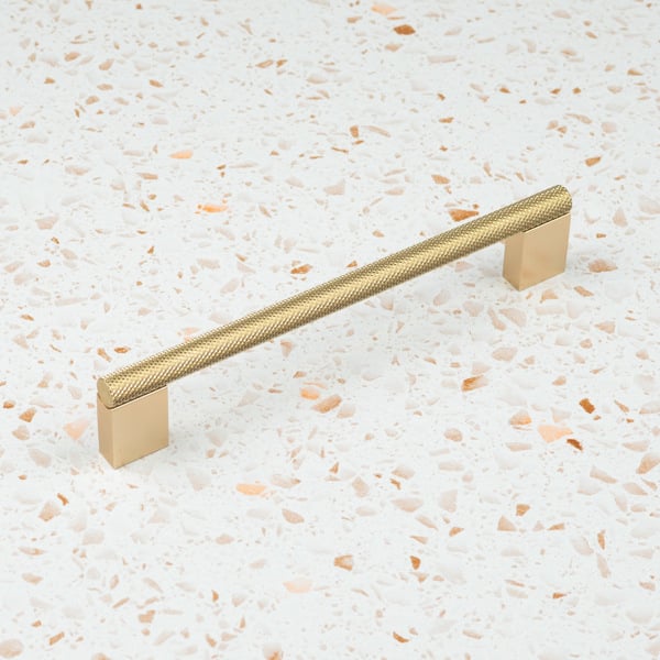 Handle & Home Knurled Brass Boss Handles